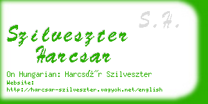 szilveszter harcsar business card